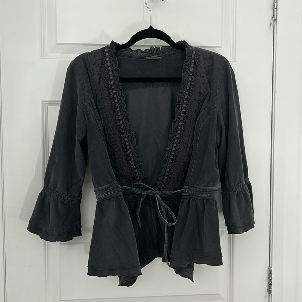 J. Jill Gray Ruffled Jacket